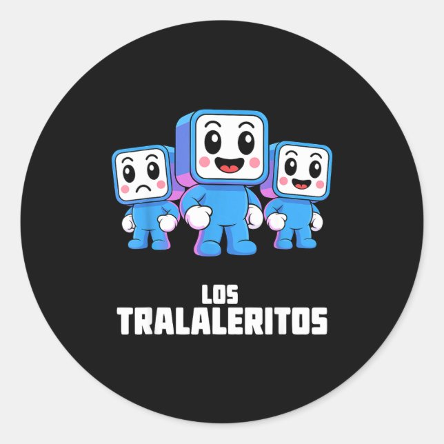 Sticker Rond Los Tralaleritos - Funny Italian Brainrot Cringe K (Devant)