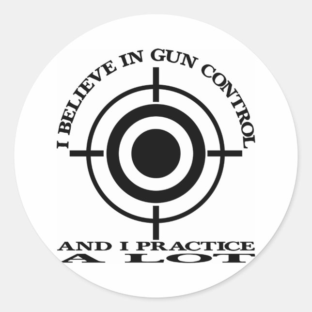 Sticker Rond Lot d'exercices de contrôle d'armes blanches (Devant)