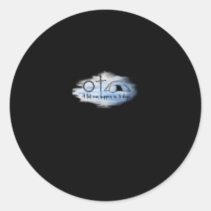 Sticker Rond Lot Peut Arriver En 3 Jours Résurrection Jésus Cro