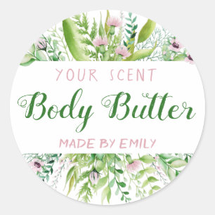 Sticker Rond Lotion de crème au beurre pour le corps luxuriant