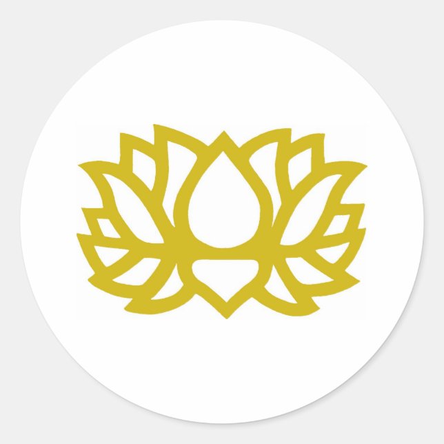 Sticker Rond Lotus (Devant)