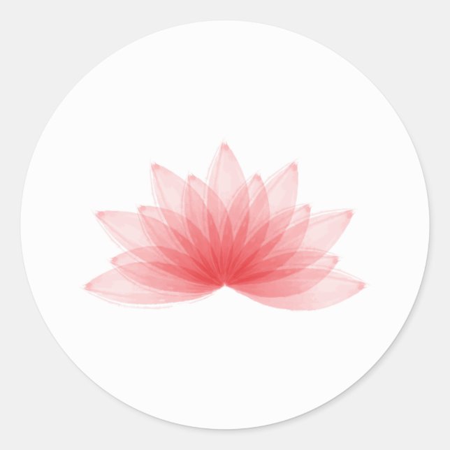 Sticker Rond Lotus (Devant)