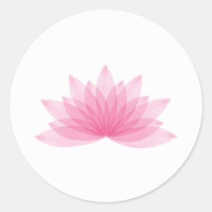 Sticker Rond Lotus