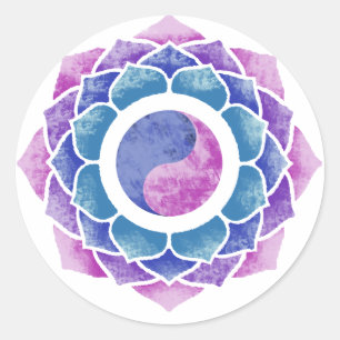 Sticker Rond Lotus