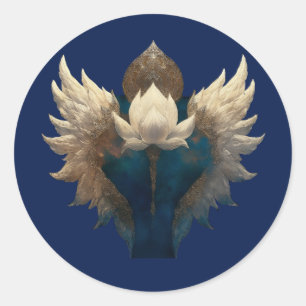Sticker Rond LOTUS ASCENDANT l LOTUS AILÉ