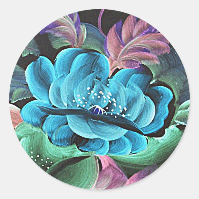 STICKER ROND LOTUS BLOSSOM (Devant)