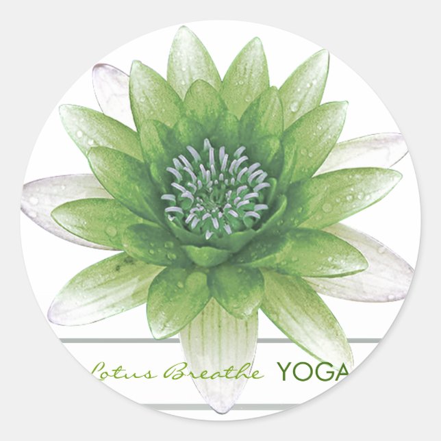 Sticker Rond Lotus Breathe (Devant)
