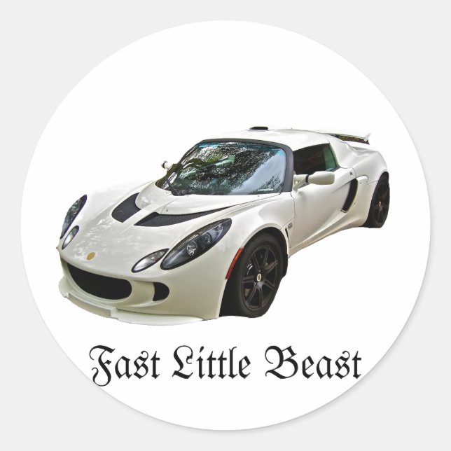 Sticker Rond Lotus Fast Little Beast (Devant)