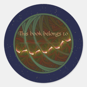 Sticker Rond Lotus Horse Moon