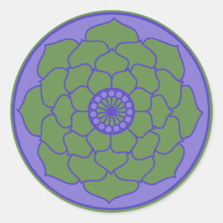 Sticker Rond Lotus Mandala