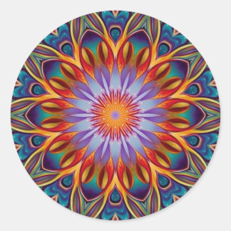 Sticker Rond Lotus Mandala