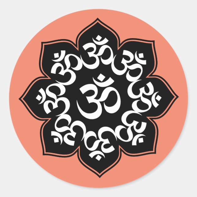 Sticker Rond Lotus OM Design (Devant)