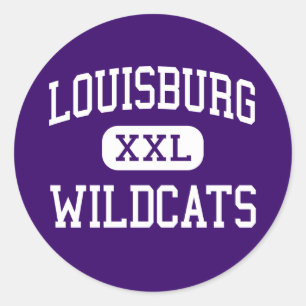 Sticker Rond Louisbourg - Wildcats - High - Louisburg Kansas