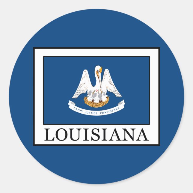 Sticker Rond Louisiane (Devant)