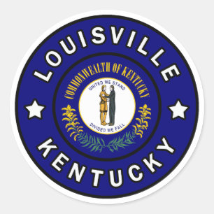Sticker Rond Louisville Kentucky