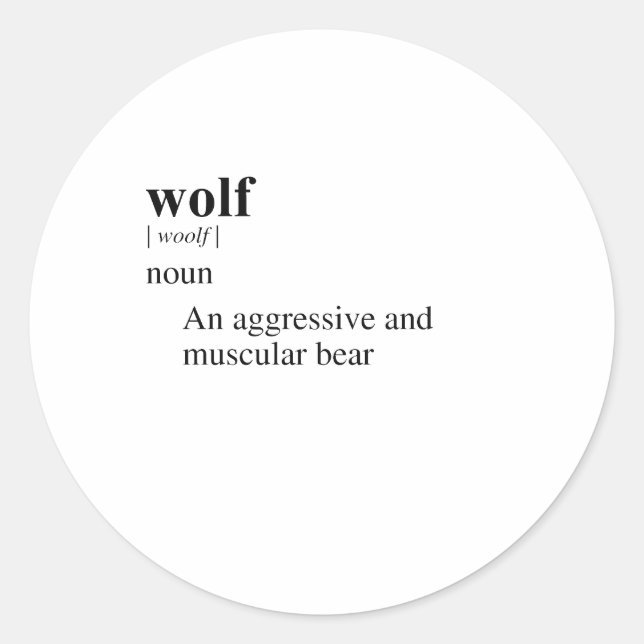 STICKER ROND LOUP (Devant)