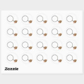 Sticker Rond Loupe (Feuille)