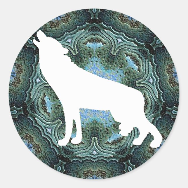 Sticker Rond Loups (Devant)
