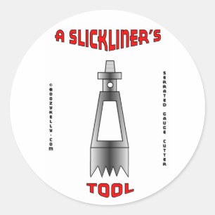 Sticker Rond L'outil d'un Slickliner, Slickline, gaz de