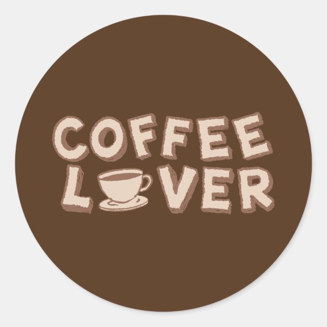 Sticker Rond Louveur de café (Devant)