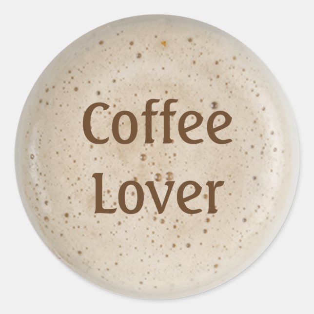 Sticker Rond Louveur de café (Devant)