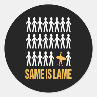 Sticker Rond Louveur De Souffle| Même Est La Lâche