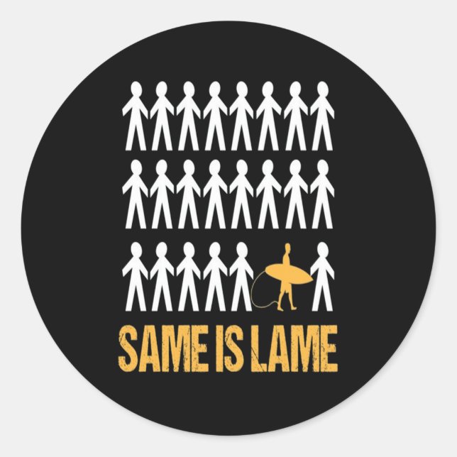 Sticker Rond Louveur De Souffle| Même Est La Lâche (Devant)