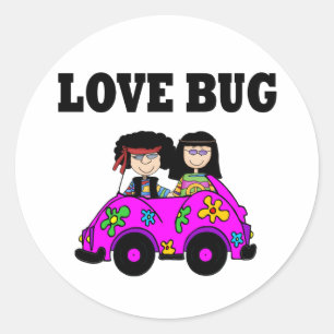 Sticker Rond Love Bug