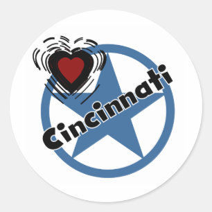 Sticker Rond Love Cincinnati
