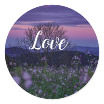 Sticker rond Love Classic