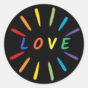 Sticker rond Love Classic