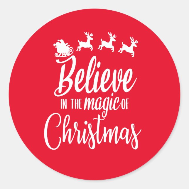 Sticker Rond Love dans le Magic of Christmas (Devant)