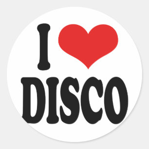 Sticker Rond Love disco