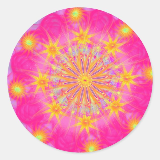 Sticker Rond Love Energy par pwrflwr (Devant)