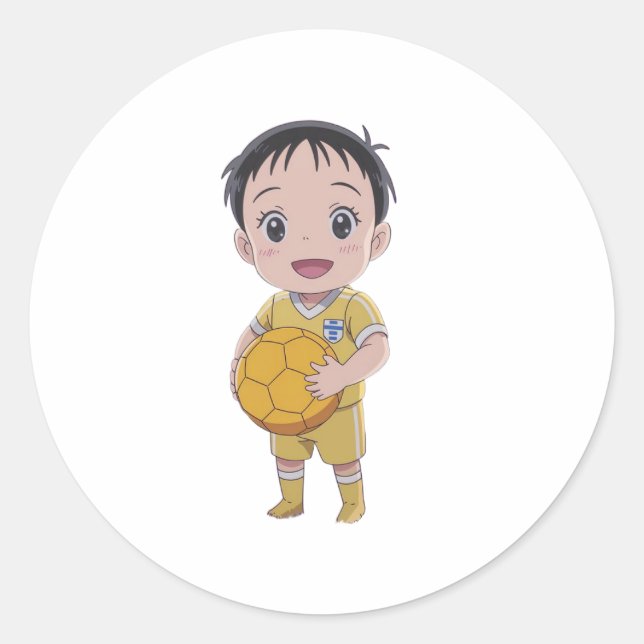 Sticker Rond Love football (Devant)