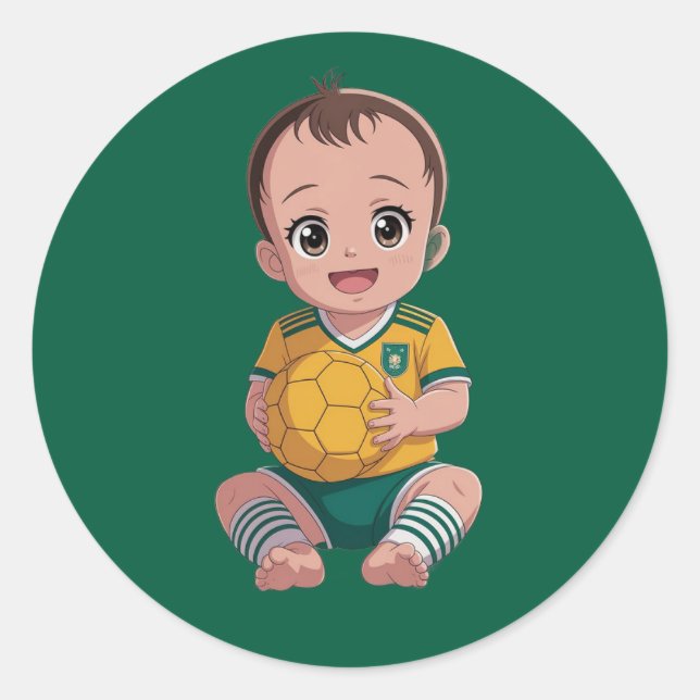 Sticker Rond Love football (Devant)