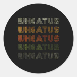 Sticker Rond Love Heart Wheatus Tee Grunge Style Vintage Noir