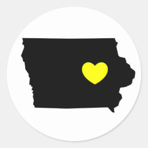 Sticker Rond Love Iowa