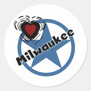 Sticker Rond Love Milwaukee