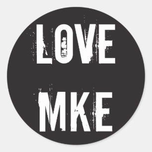 Sticker Rond LOVE MILWAUKEE - Love MKE