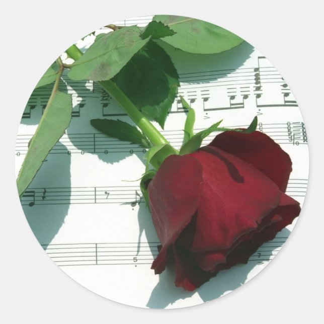 Sticker Rond Love Notes (Devant)