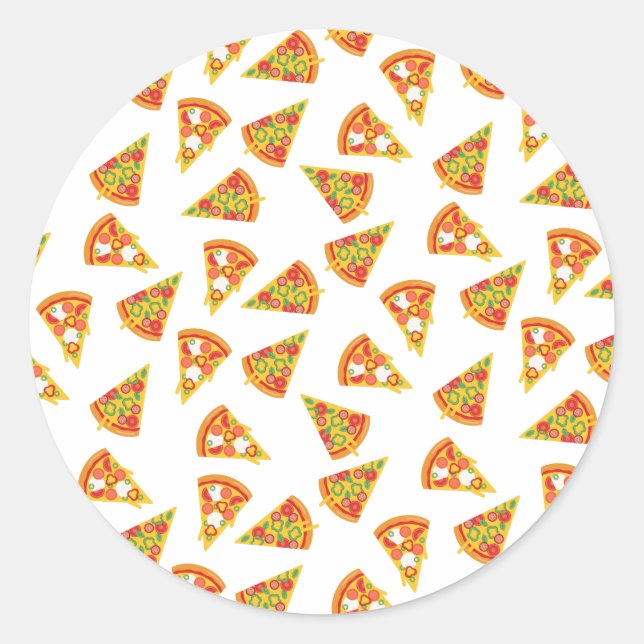 Sticker Rond Love Pizza (Devant)