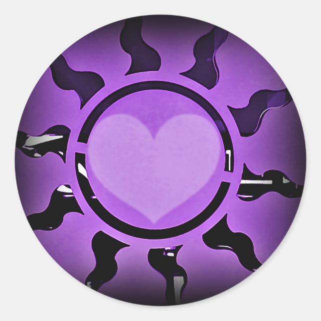 Sticker Rond Love Shines 4 U_ (Devant)