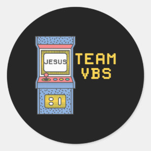 Sticker Rond Love Vbs 2024 Video Game Vacation Bible School Ret