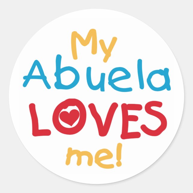 Sticker Rond LOVESMEabuela (Devant)