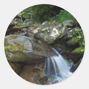 Sticker Rond Lower Dark Hollow Falls, Shenandoah