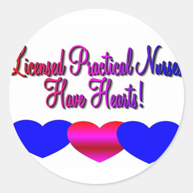 Sticker Rond LPN's "Have Hearts" (Avoir des coeurs) - Cadeaux d (Devant)