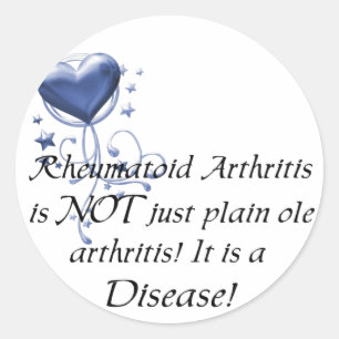 Sticker Rond L'RA n'est pas seulement une arthrite pure C'est u
