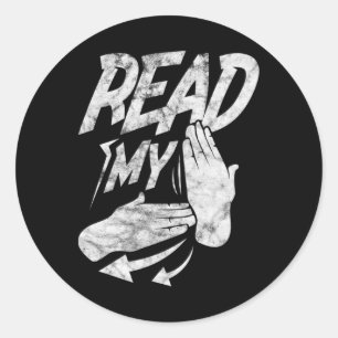 Sticker Rond Lsl Lis Mon Main Distr Langue Des Signes Américain