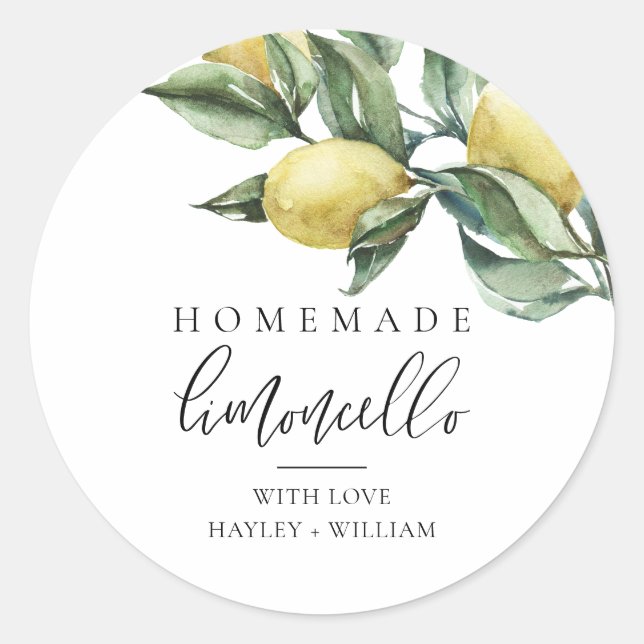 Sticker Rond Lucas Limoncello (Devant)